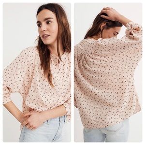 Madewell | Peasant Top Delicate Floral Sz L